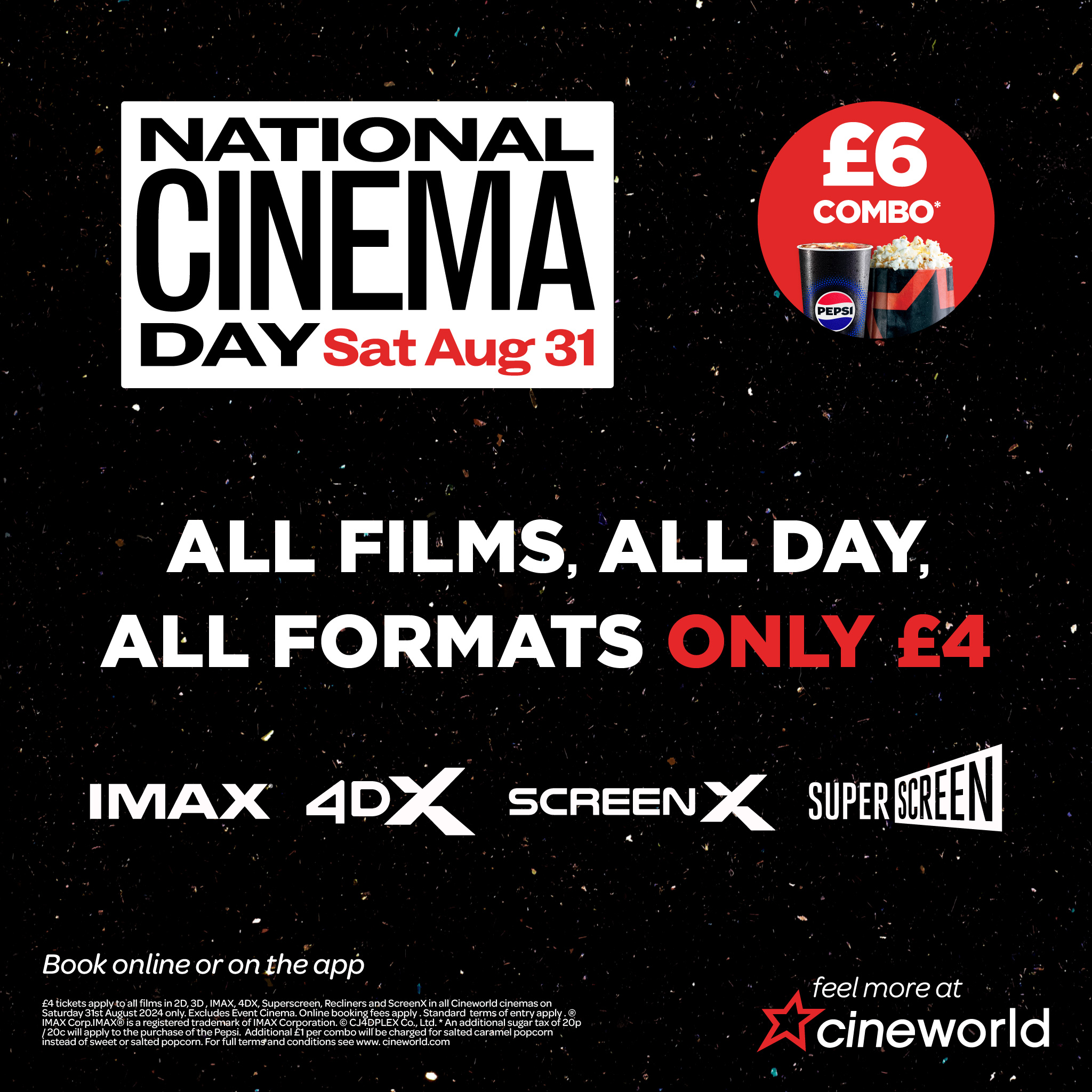 National Cinema Day films just £4! Rushden Lakes